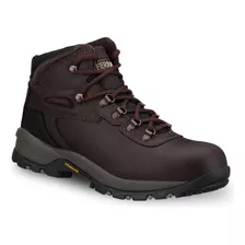 Bota Profesional Ferrato De Piel Casco De Acero Hombre Café