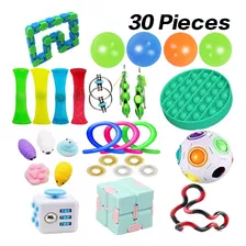 Kit De Brinquedos Pop It Fidget Brinquedo-empurrar 30pcs