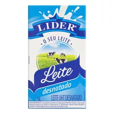 Leite Uht Desnatado Lider Caixa 1l