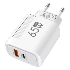 Cargador 65w Usb C Pd Carga Rapida 3.0 Qualcomm Fast Charge