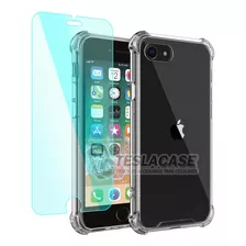 Carcasa Para iPhone 7 Transparente + Vidrio Regalo