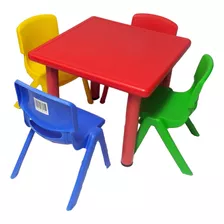 Juego De Mesa + 4 Sillas Infantiles