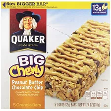 Quaker Chewy Gran Mantequilla De Cacahuete De Microprocesado