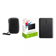 Disco Duro Externo Toshiba 1tb Tera + Estuche Antigolpe New