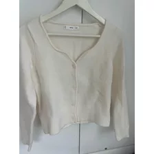 Saco Sweter Mango Natural-crema Nuevo