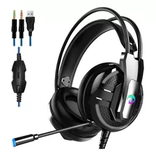 Auricular Gamer Headset Ps4 Pc Con Microfono Venetian A18 Color Negro Color De La Luz Rgb