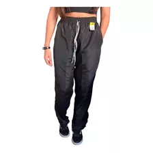 Calça Tactel Feminina Cordão E Elástico Bolso Lateral