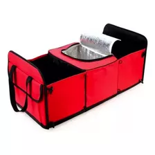 Organizador Bolso Baul Plegable Bolsillos Multiuso Universal Color Rojo