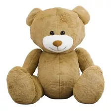 Urso Ted De Pelúcia 40cm Grande Sentado Soft Kawaii