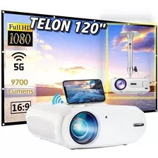 Mini Proyector Videobeam 6000 Lumens 250 + Soporte Y Telon