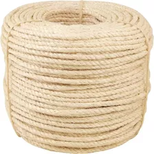 Fio De Sisal Corda Arranhador Gato Artesanato 10mm 20 Metros