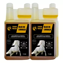 Óleo De Linhaça Para Cavalos - Kit 2 Litros - Turbo Ômega