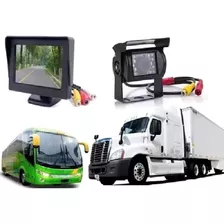 Kit Camara Retroceso Camion Buses Maquinaria 12v 24v