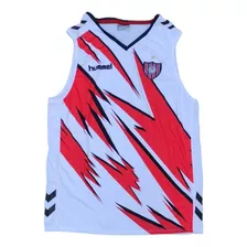 Musculosa Entrenamiento Chacarita Hummel Blanco Rojo