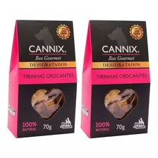 Petisco Cannix Tirinhas Crocante Gourmet 70g - Kit C/2 Un