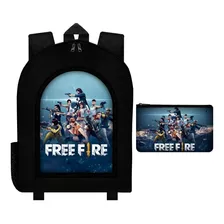 Combo Mochila Urbana + Cartuchera Free Fire Battleground 