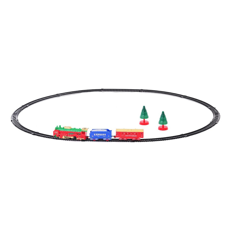 Trem Brinquedo Trenzinho Pista 85,5cm Locomotiva Luz Som Cor Preto  Personagem Trem Médio