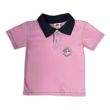 Camiseta Polo Rosa Para Criança Usar Com Bombacha E Bota