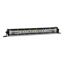 Barra Led Slim 33cm 120w Strobo Dual Color 12d Branco Âmbar