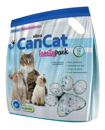 Piedra Silica Sanitarias Can Cat Gato Persa Mascotas 7,6lts 