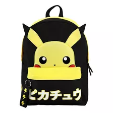 Mochila Diaria Escolar Niños Pikachu Pokemon Con Orejas