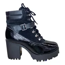 Bota Verniz Show Camurção Preto Divalesi Dv4403169