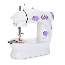 Mini Maquina Costura Domestica Portatil Bivolt Cor Branco Bi-volt