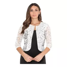 Bolero Feminino Renda Curto Evangélico Modesta Modéstia Cas2