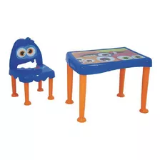 Conjunto De Mesa E Cadeira Infantil Monster Tramontina
