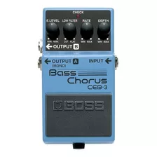 Pedal De Efeito Boss Bass Chorus Ceb-3 Azul