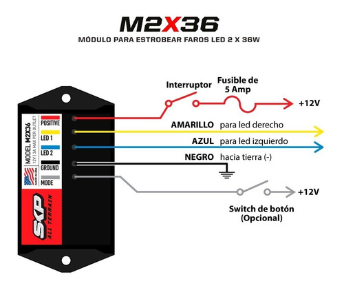 Mdulo Skp Para Estrobear Faros Led 2 X 36w Foto 4