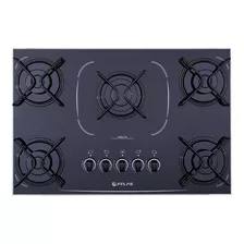 Fogão Cooktop Gás Atlas Agile Up 5q Preto 127v/220v