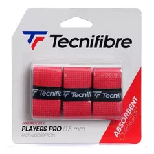 Overgrip Tenis Tecnifibre Players Pro 0.5mm Set X3 Rojo