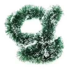 Festão Enfeite Natal 7 Fitas Verde Nevado 12cm X 5m Magizi