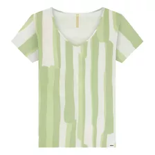 Blusa Malha Lunender Escadaria Verde Tam. Gg