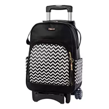  Bolsa De Carrinho Gg Coleção Chevron Luxo Preto