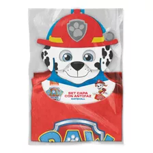 Set Capa Marshall Con Antifaz Paw Patrol