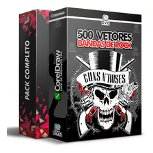 Vetores Estampas De Rock Pack 500 Estampas