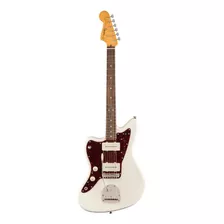 Guitarra Eléctrica Para Zurdo Squier By Fender Classic Vibe '60s Jazzmaster De Álamo Olympic White Brillante Con Diapasón De Laurel Indio