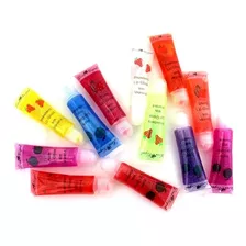 Lip Gloss Para Labios Frutal 24 Pz Mayoreo Con Destellos