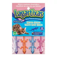 Brinquedo Interativo P/ Gatos Pet Games Lagartixas Sortidas