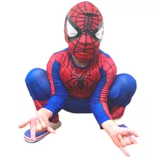 Fantasia Longa Com Enchimento Homem-aranha / Com Mascara 