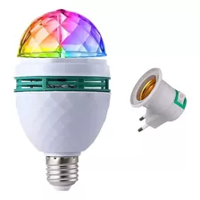 Lampada De Led Colorido Rotativa Giratoria Bola Maluca Dj