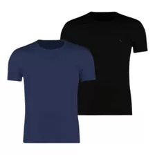 Kit 2 Camiseta Básica Masculina Ogochi Lisa Premium Sortidas