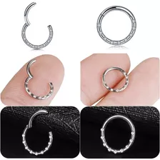 Piercing Argola Clicker Aço Cirúrgico 316l 8mm Segmento