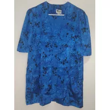 Blusa Chaqueta Para Dama Azul Abierta Sin Botones T16 C506