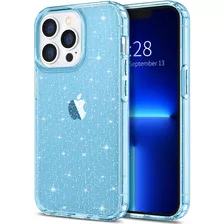 Funda Hython Para iPhone 13 Pro Max-azul Glitter