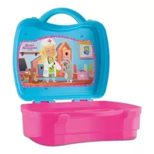 Kit Médico Infantil Doutora Brinquedo Maleta Completa 9 Pçs