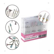 Kit De Broca De Acabamento E Polimento Em Resina Azdent 9pcs