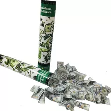  Lança Confete Chuva De Dinheiro Dólar Tubo Para Festas